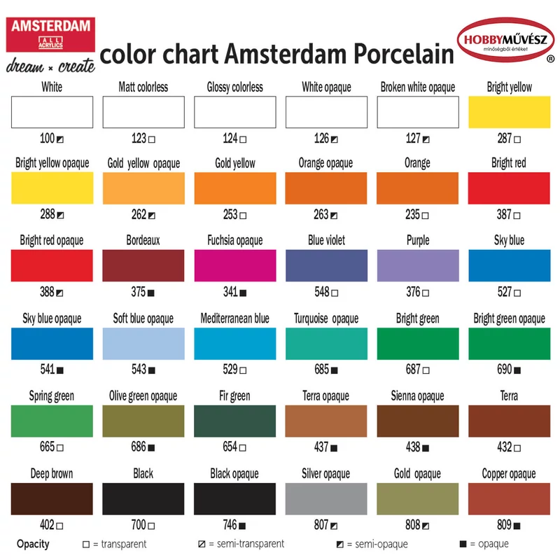 Vopsea porțelan Amsterdam 16 ml - cupru, capac, 809