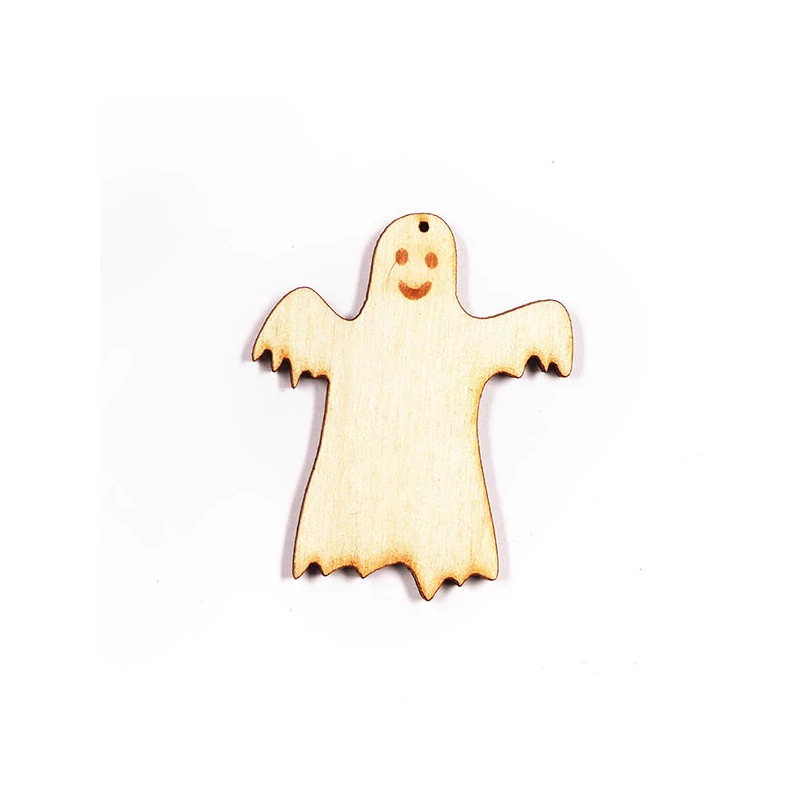 Siluetă din lemn, atârnabilă, modelată cu laser - Ornament copac fantomă