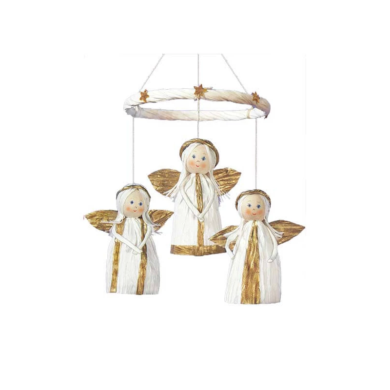 Set hârtie DIY - mini îngeri de Crăciun