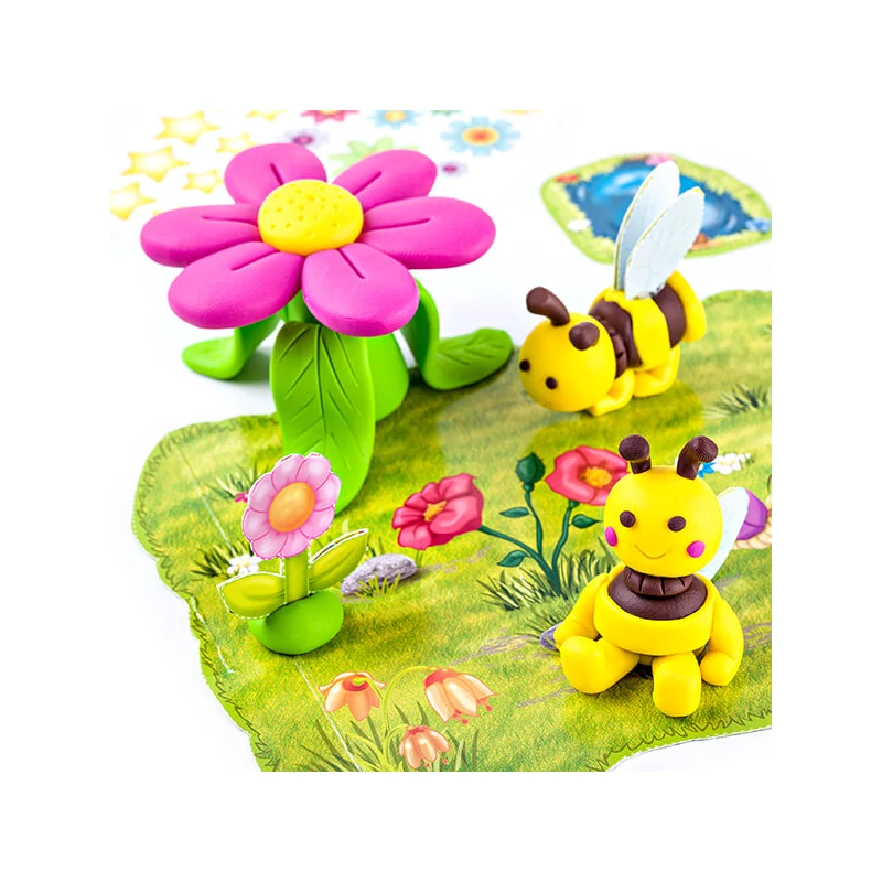 Set Plastilină care se întărește la coacere  FIMO Kids, Form & Play - 4x42 g - albine