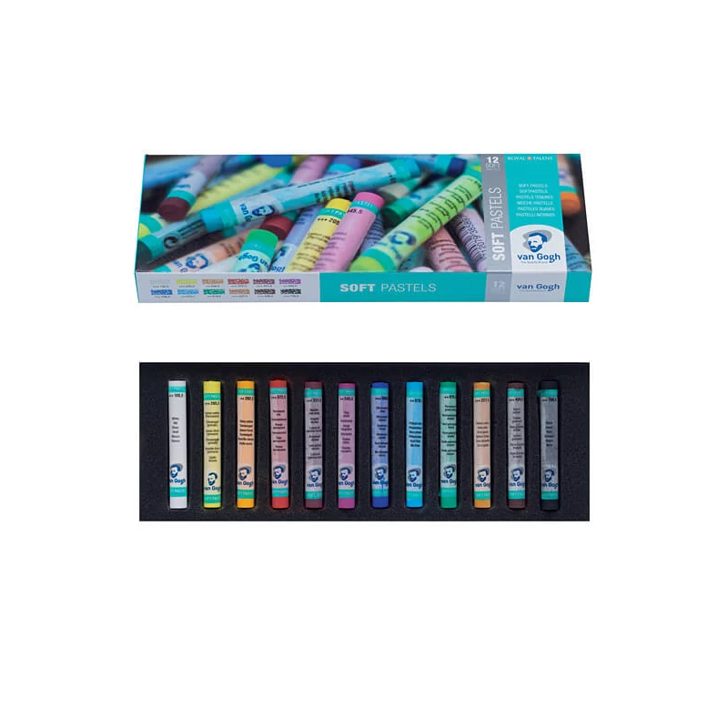 Set crete pastel uscat Talens Van Gogh, 12 buc