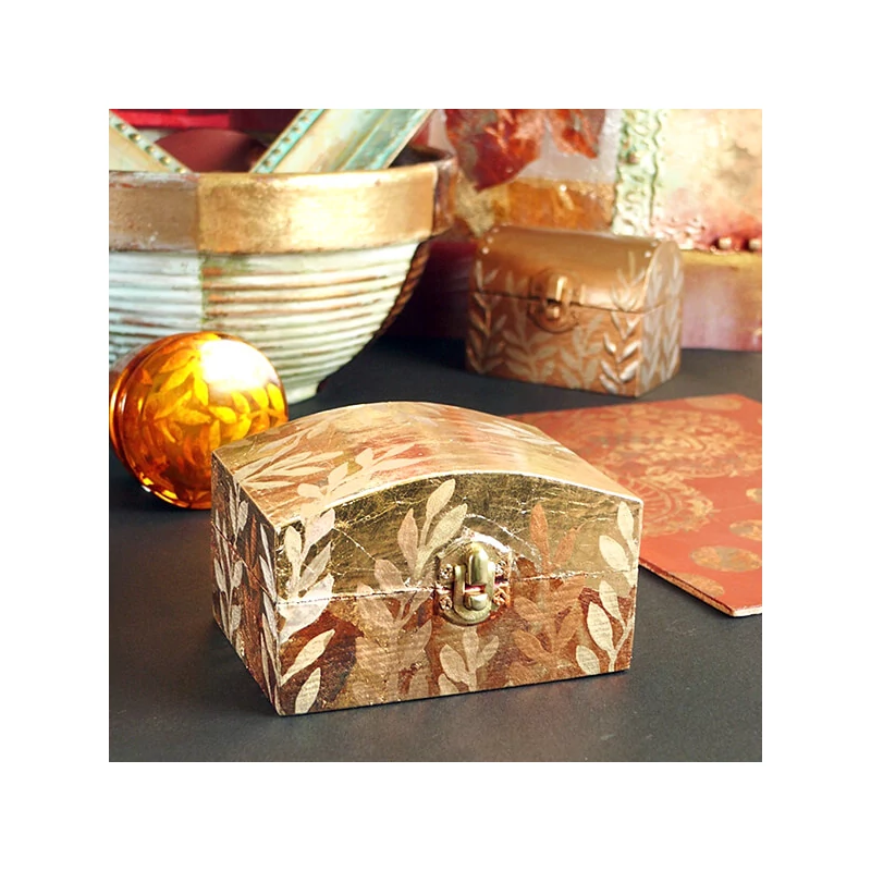 Folie fum Manetti, 16x16 cm, 100 coli - C2.5, auriu