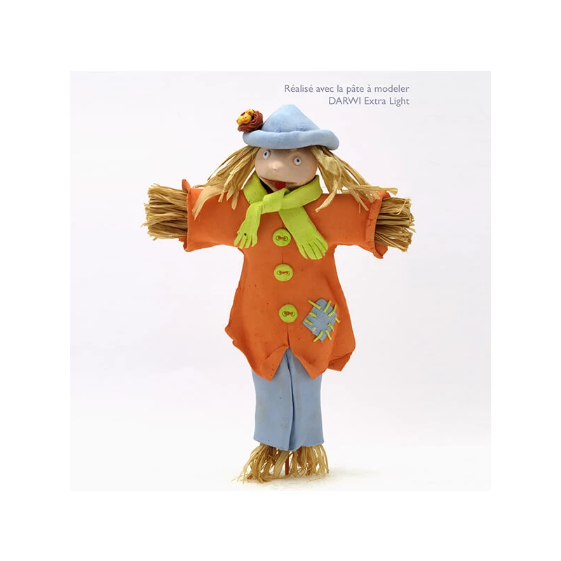 Darwi Extra Light plastilină cu uscare la aer, 160 g - alb