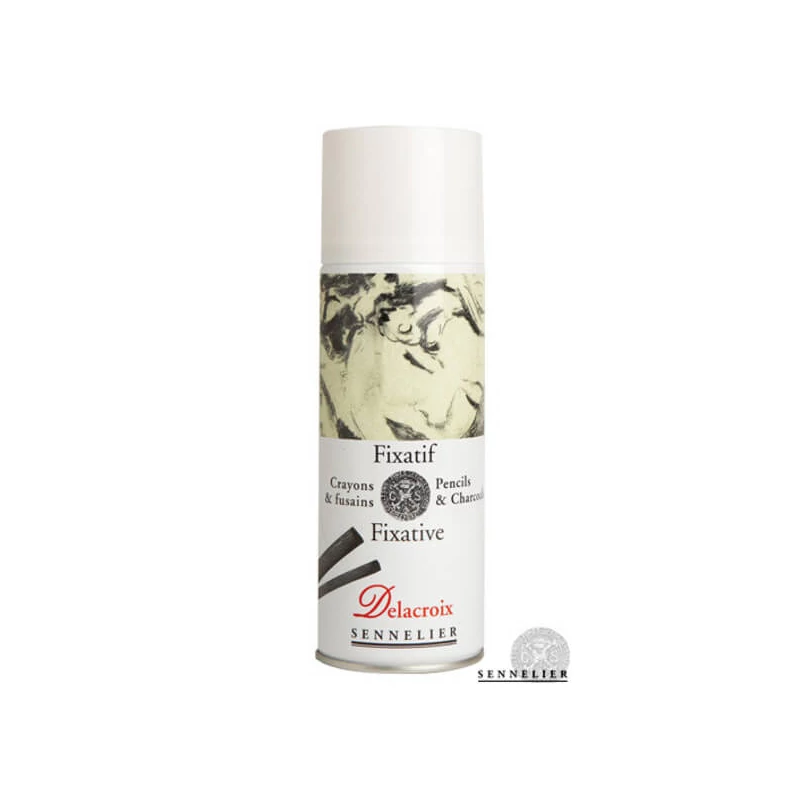 Sennelier Delacroix spray fixativ pentru cărbune și grafit, 400 ml