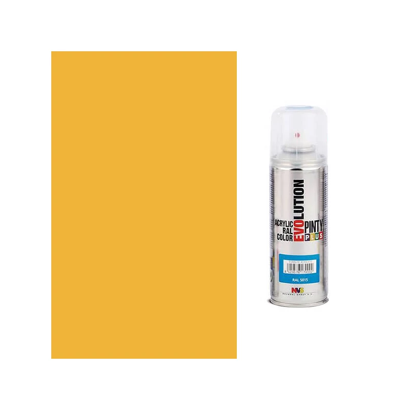 Vopsea acrilică spray, EVOLUTION lucioasa, 200 ml - 1028 pepene galben