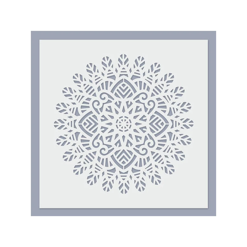 Șablon, 24,5x24,5 cm - Mandala 02