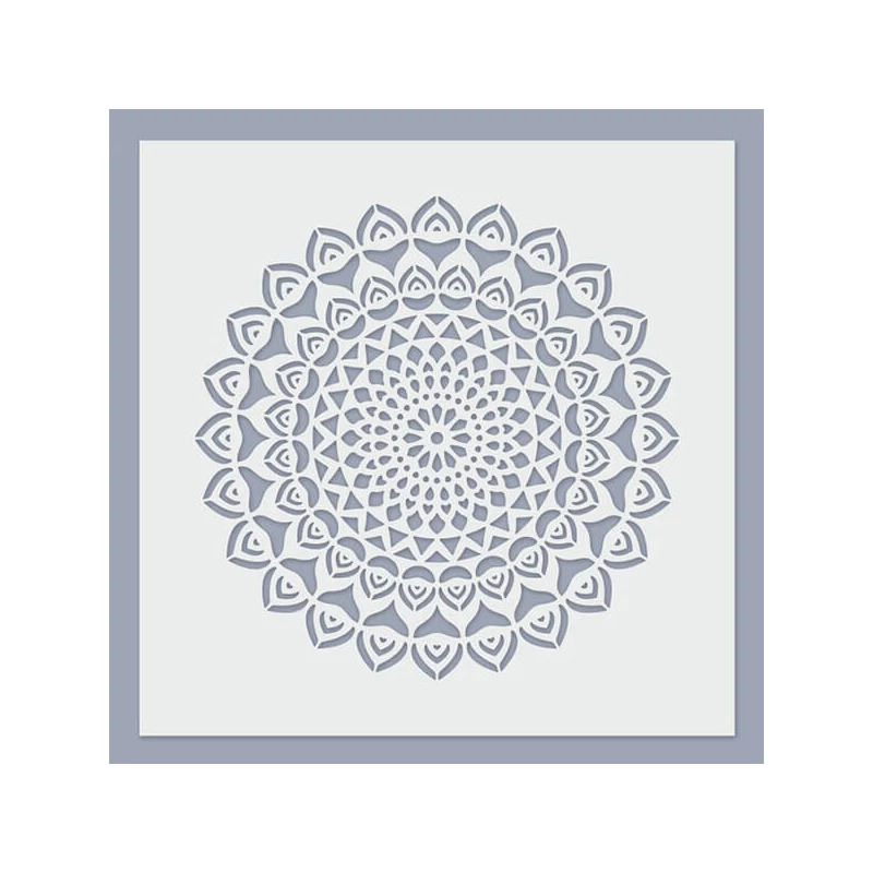 Șablon, 24,5x24,5 cm - Mandala 07
