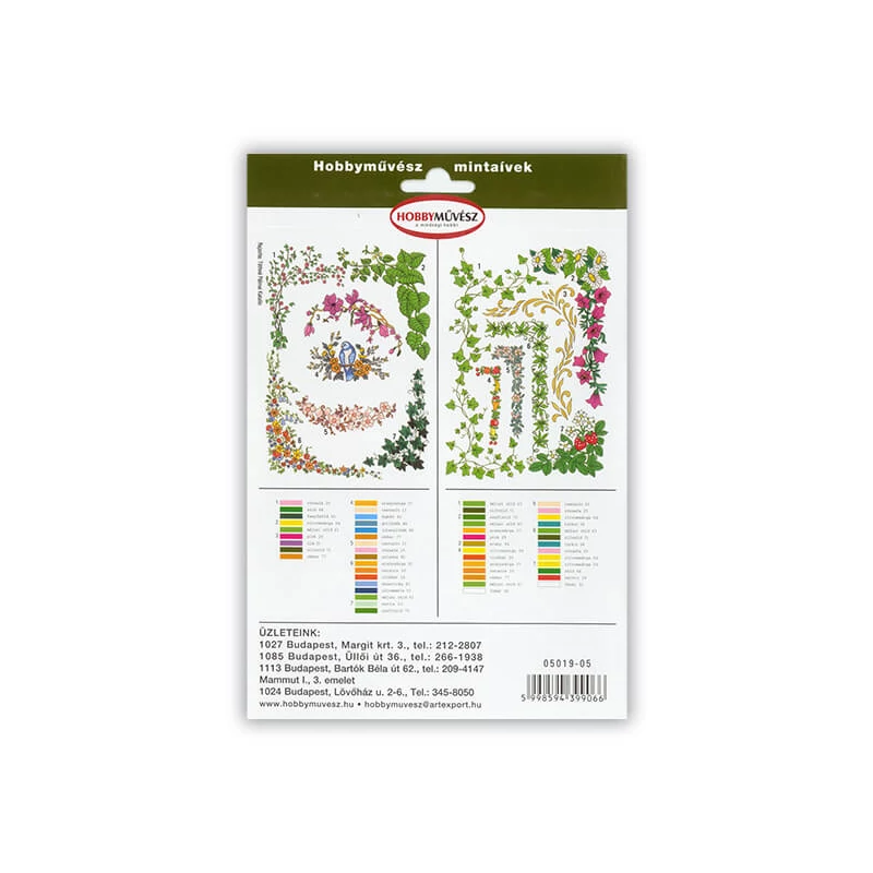 Foaie cu modele hobby - chenaruri florale