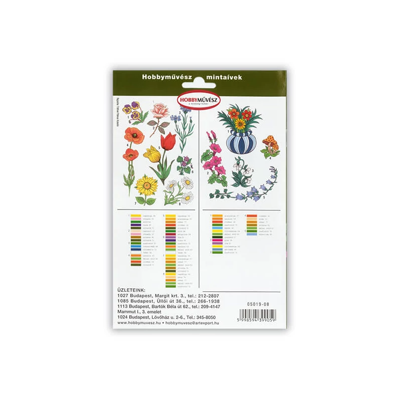 Foaie cu modele hobby - floral