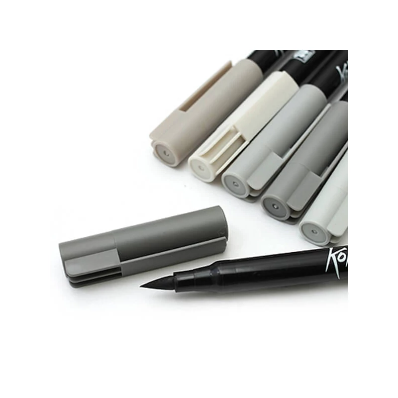 Sakura Koi Brush Pen marker tip pensulă  în set  - 6 buc, Urban
