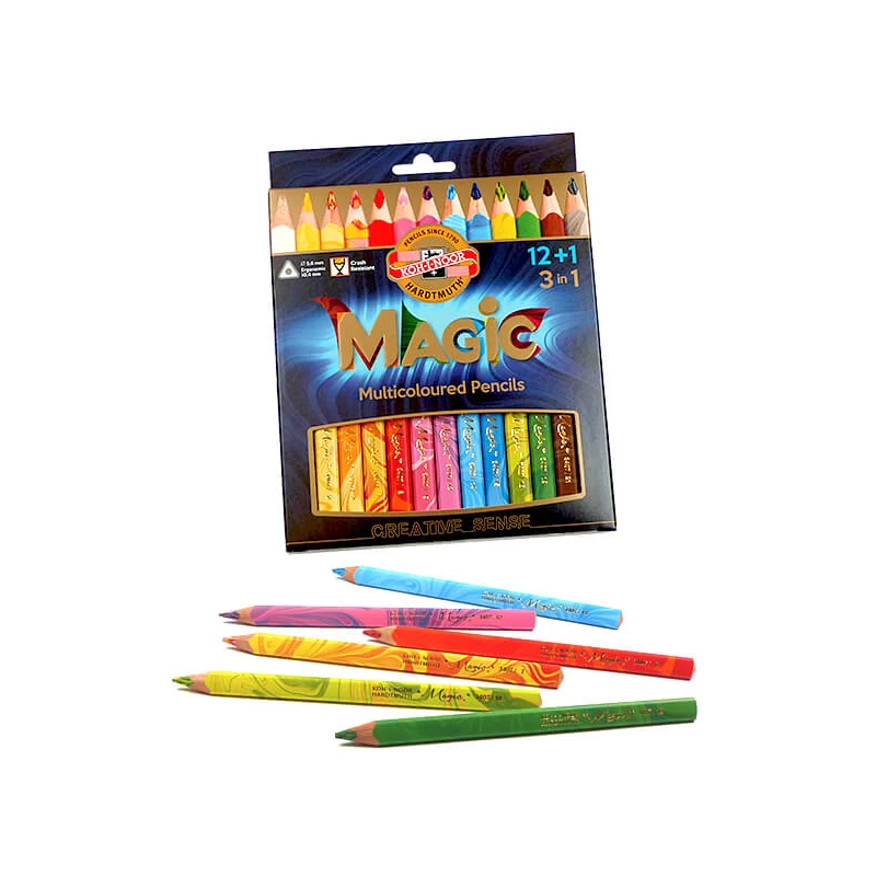 KOH-I-NOOR Magic Set creioane magice 3408, 12+1 buc