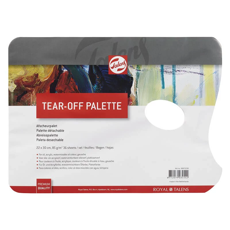 Bloc paletă pictură din hârtie Tear-Off Talens, 36 coli - 22x30 cm