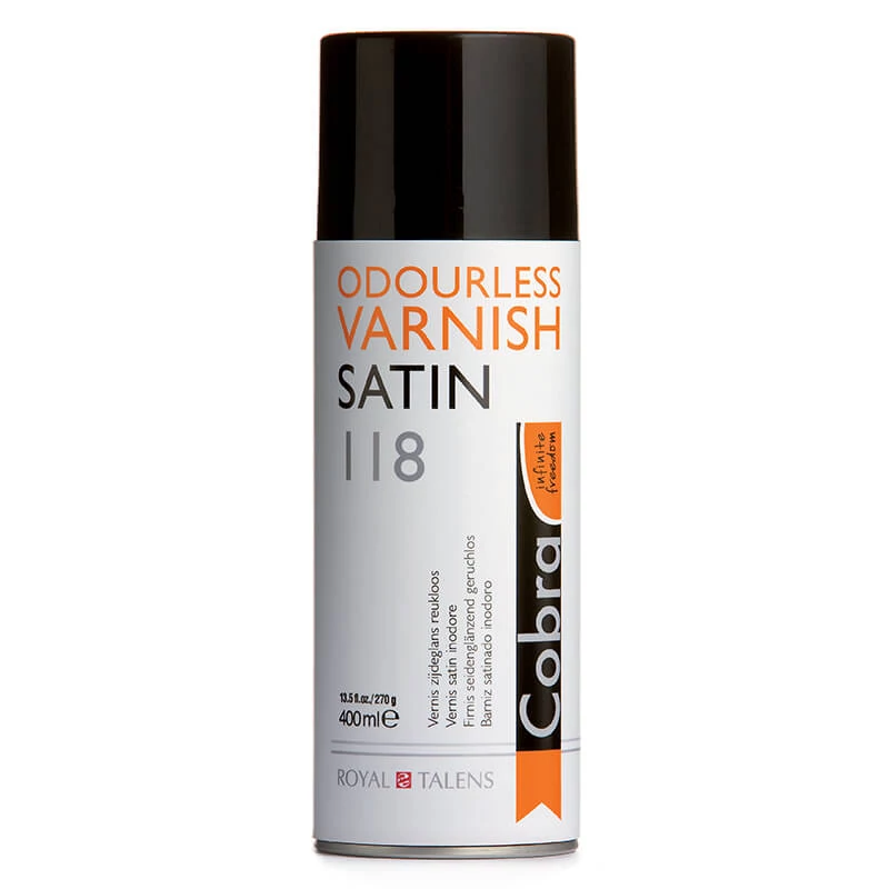 Talens Cobra 118 lac spray, luciu mătăsos - 400 ml