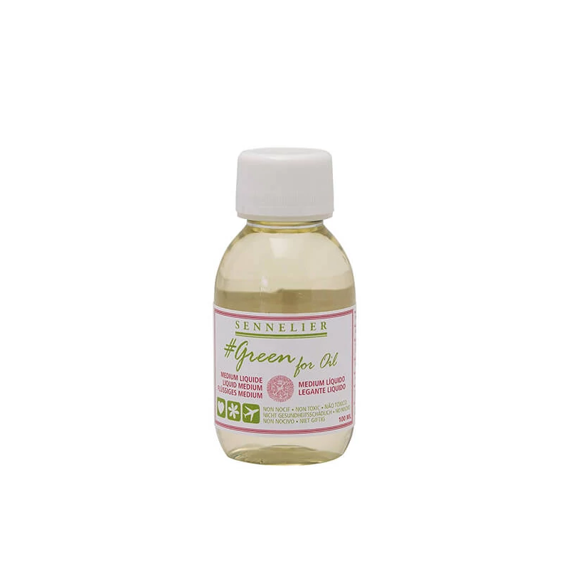 Sennelier Green for oil soluție pictură (prietenos cu mediul) - 100 ml