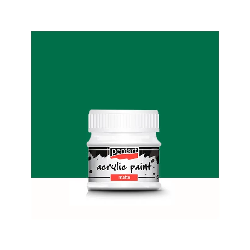 Vopsea acrilică Pentart mată , 50 ml - verde pin
