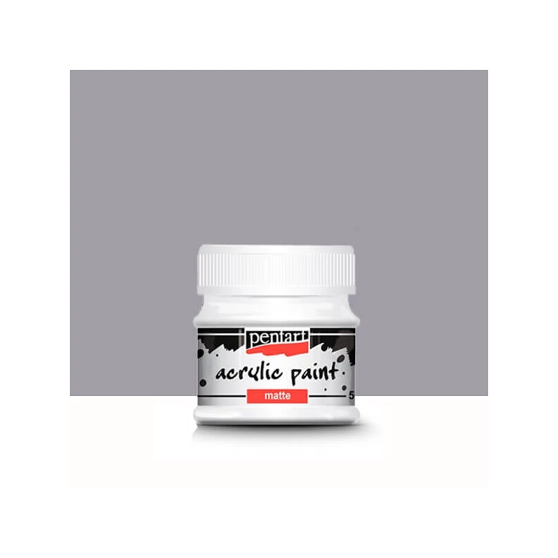 Vopsea acrilică Pentart mată , 50 ml - gri