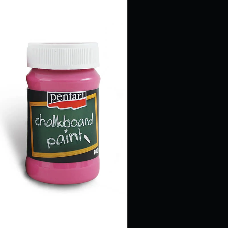 Vopsea pentru tablă Pentart, 100 ml - negru metalic