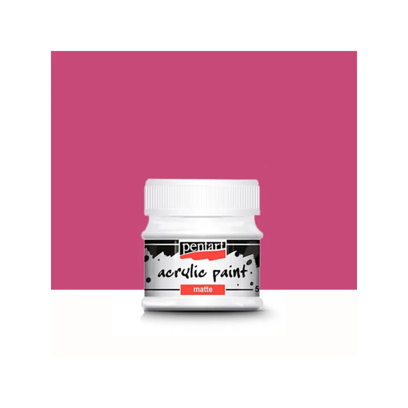 Vopsea acrilică Pentart mată , 50 ml - magenta