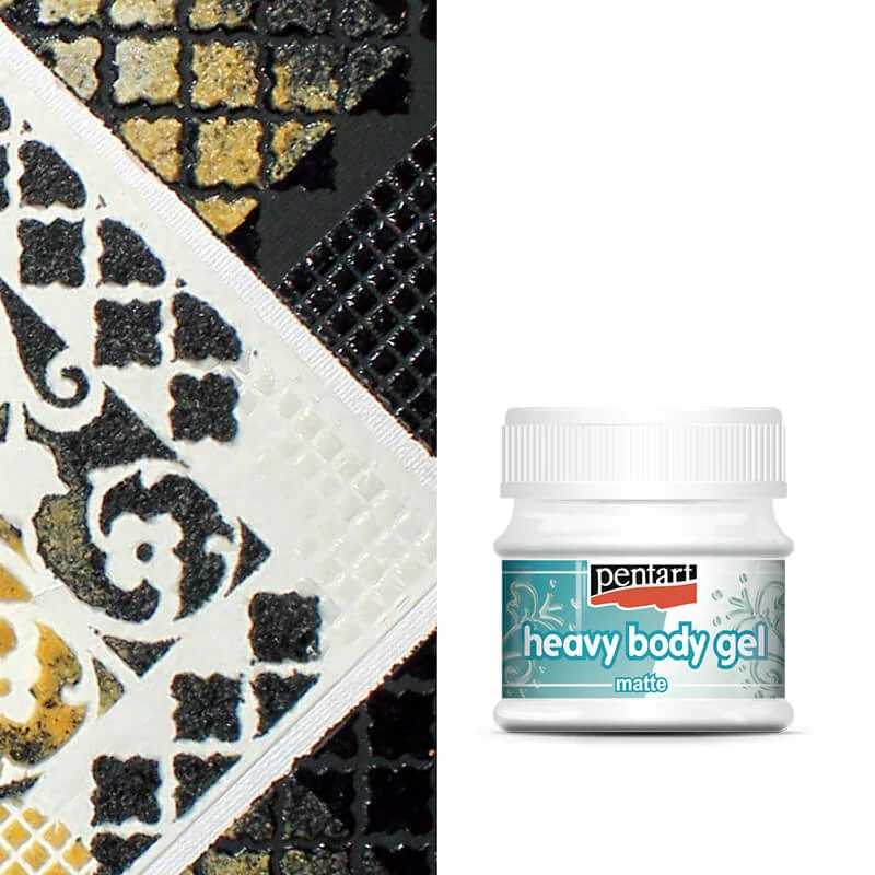 Pastă Pentart Gel, 50 ml - opal gros mat