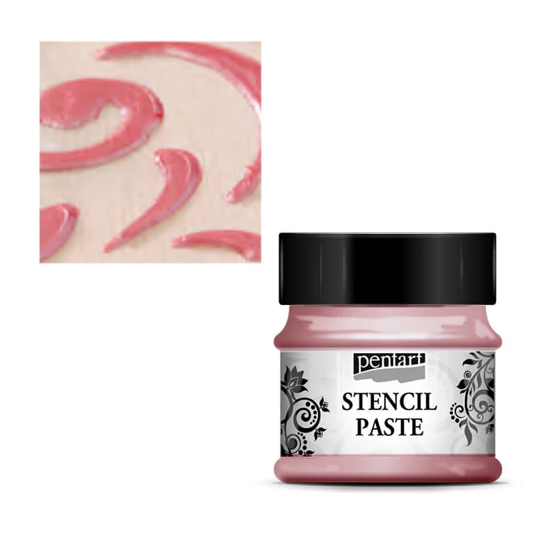 Pentart pastă de șablonare, 50 ml - sidef, mov