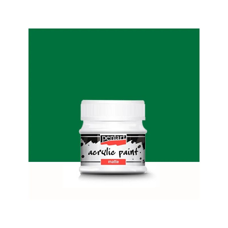 Vopsea acrilică Pentart mată , 50 ml - verde