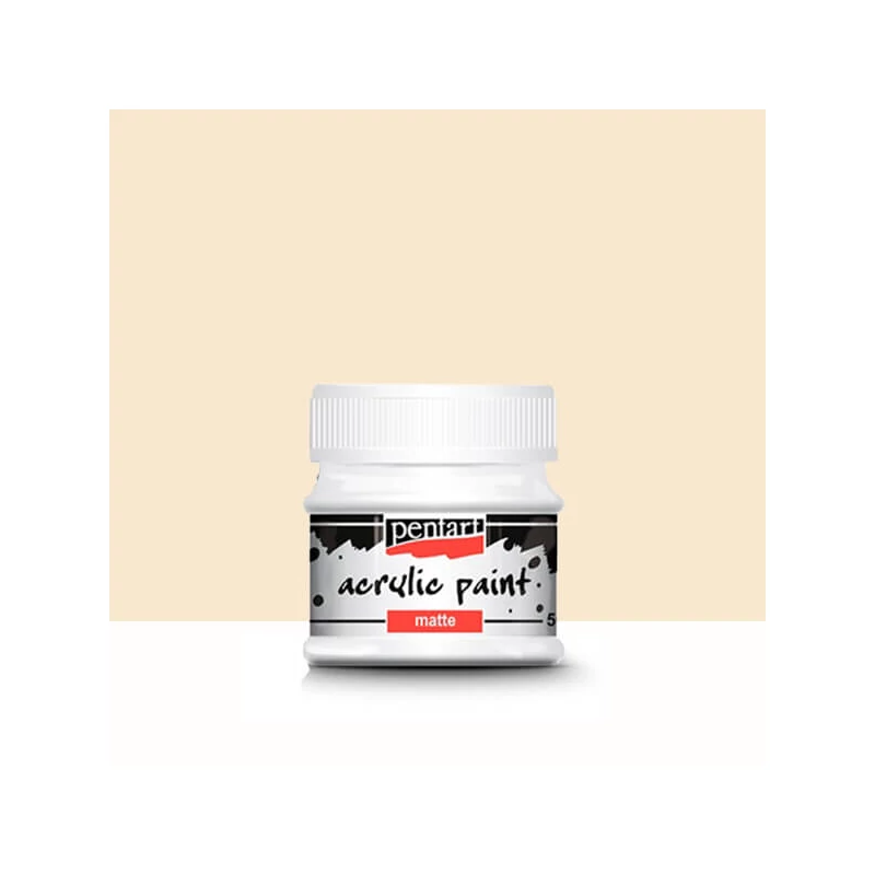 Vopsea acrilică Pentart mată , 50 ml - trandafir country 