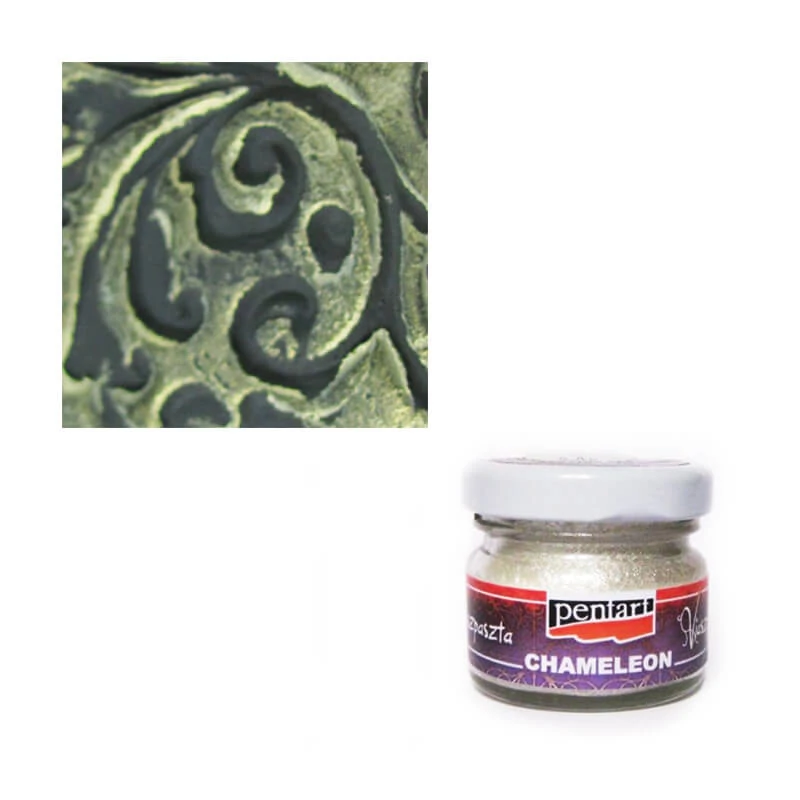 Pentart pasta de ceara cameleon, 20 ml - aur alb