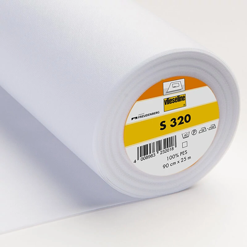 Vlieseline S 320 53357473 - adeziv, căptușeală care îmbunătățește suportul, 90 cm lățime