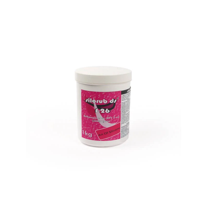 Cauciuc siliconic bicomponent (RTV-2) pentru fabricarea matrițelor, Silorub DS - F-26, 1000 g