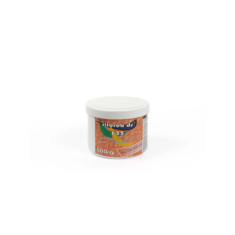 Cauciuc siliconic bicomponent (RTV-2) pentru fabricarea matrițelor, Silorub DS - F-35, 500 g