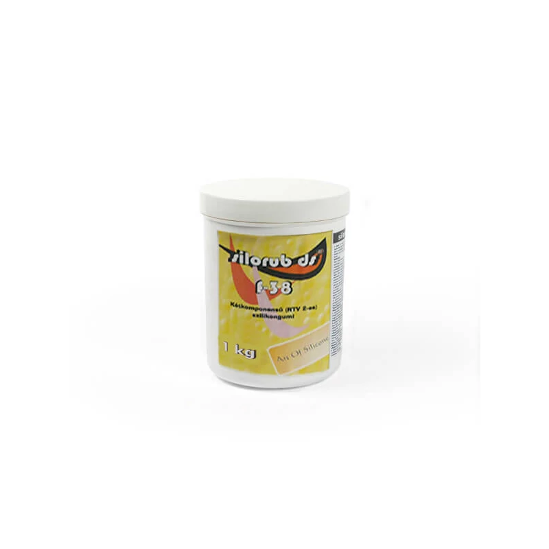 Cauciuc siliconic bicomponent (RTV-2) pentru fabricarea matrițelor, Silorub DS - F-38, 1000 g