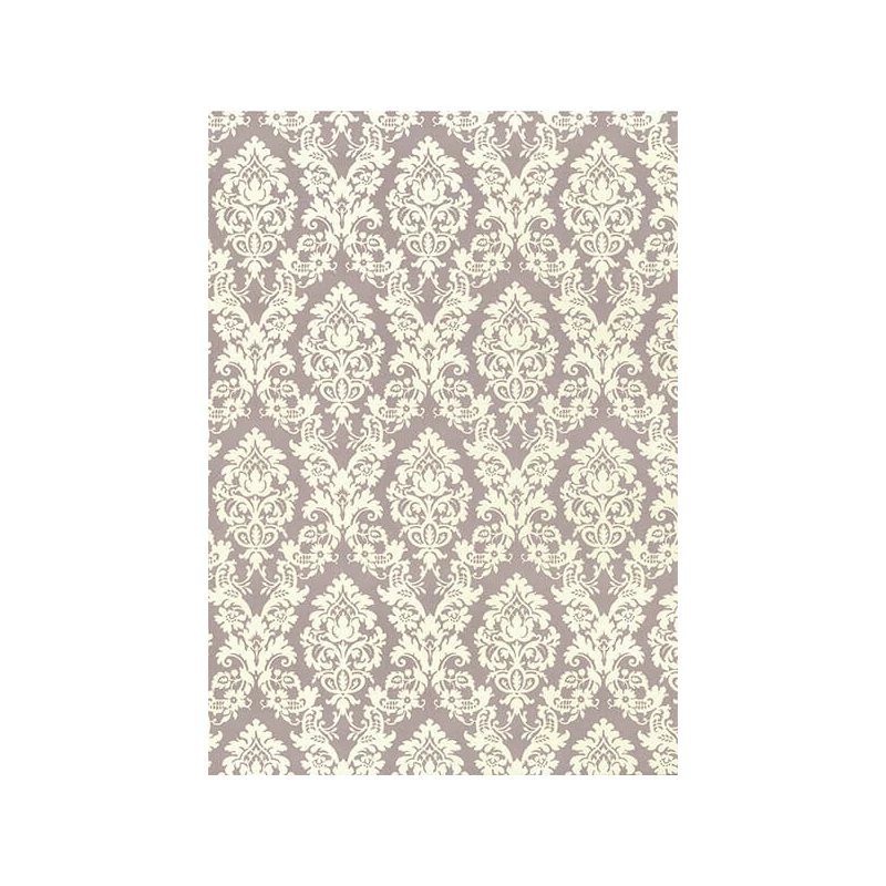 Hârtie de decoupage Tassotti - brocart, violet