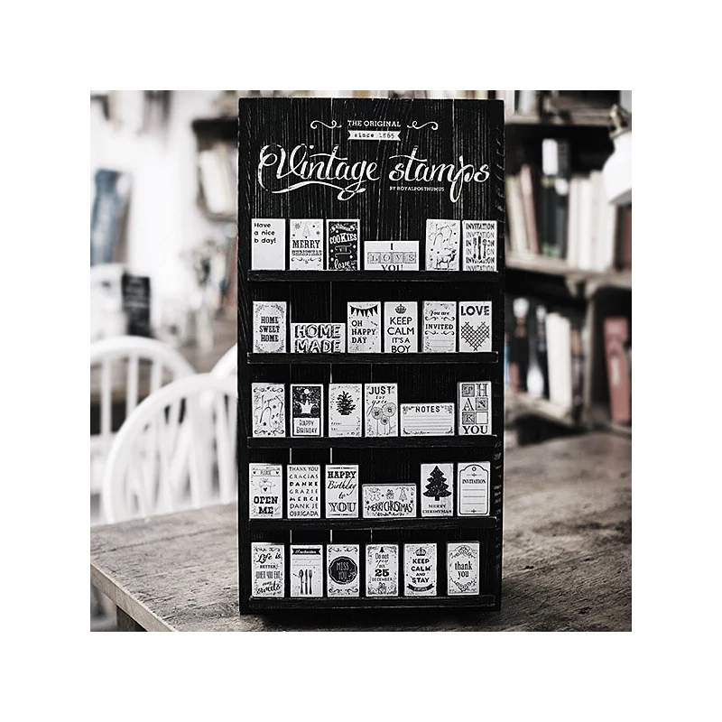 Ștampilă , Woodies, Vintage, 4x6 cm - Invitatie invitatie