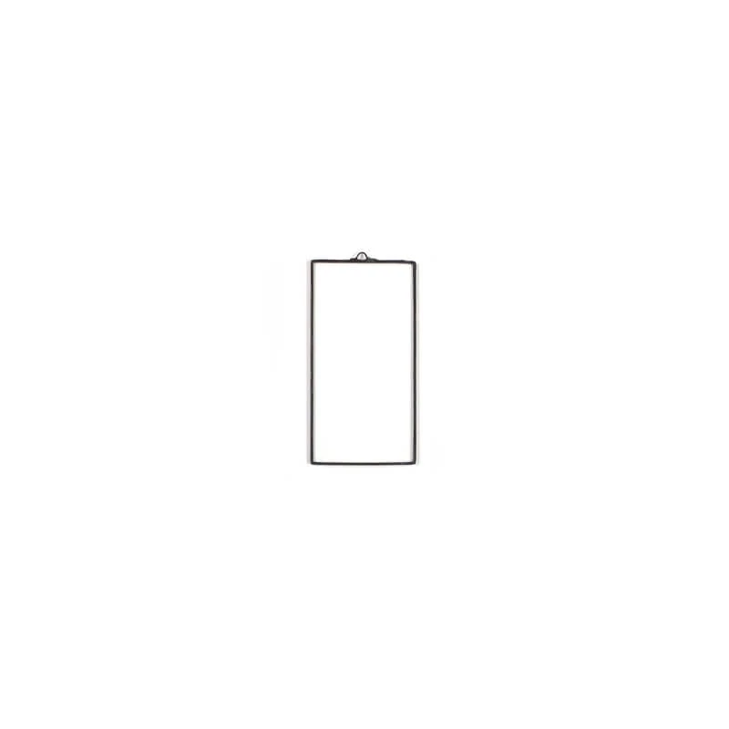Placă de sticlă   cu ramă  de plumb, pătrată  - 10x5 cm
