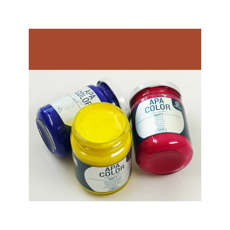 APA Color vopsea acrilică, 150 ml - 42, red ochre