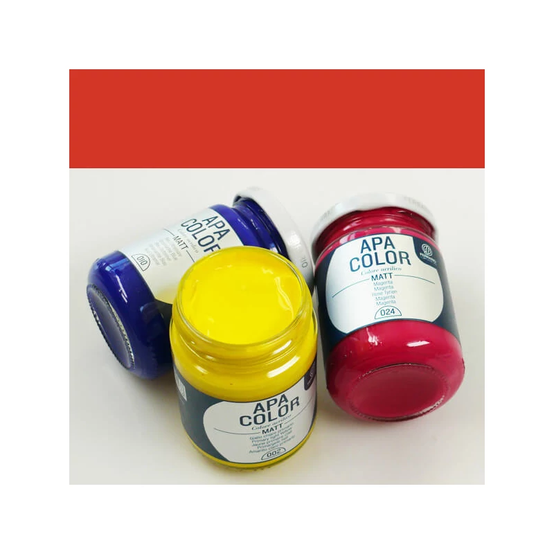 APA Color vopsea acrilică, 150 ml - 06, carmine red