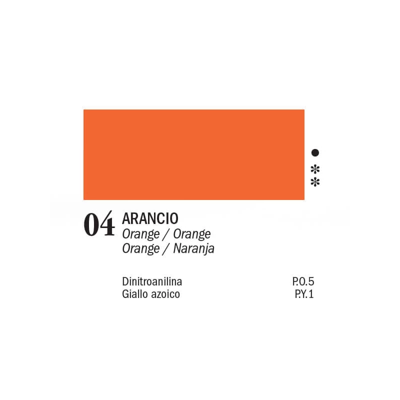 APA Color vopsea acrilică, 150 ml - 04, orange