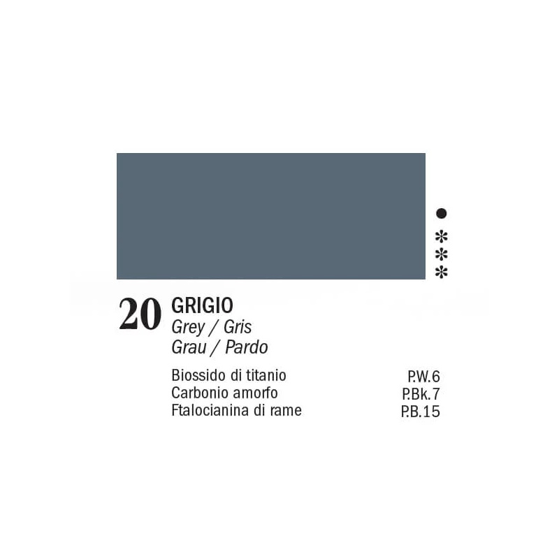 APA Color vopsea acrilică, 150 ml - 20, grey