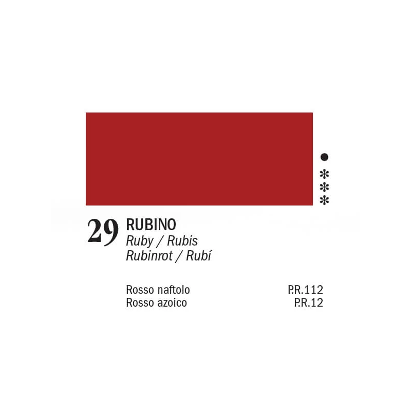 APA Color vopsea acrilică, 150 ml - 29, ruby