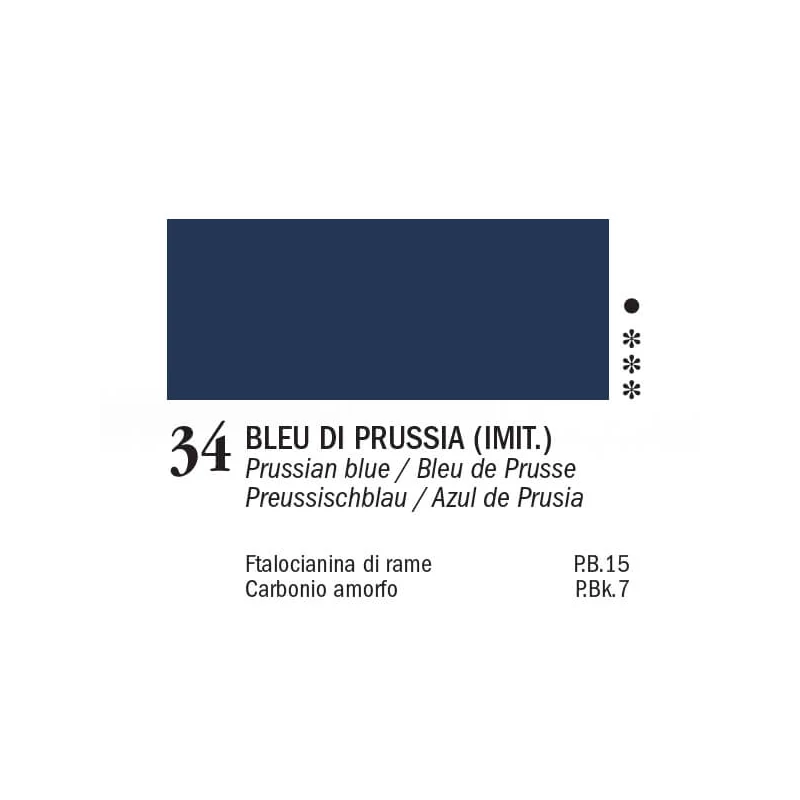 APA Color vopsea acrilică, 150 ml - 34, prussian blue