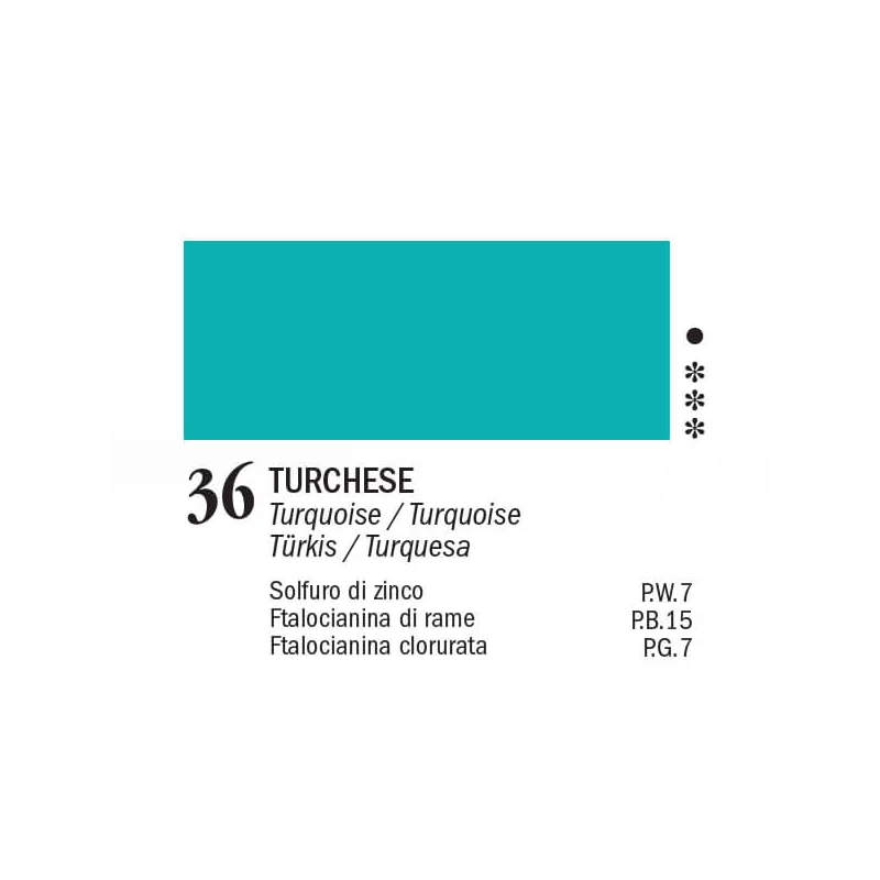 APA Color vopsea acrilică, 150 ml - 36, turquoise blue