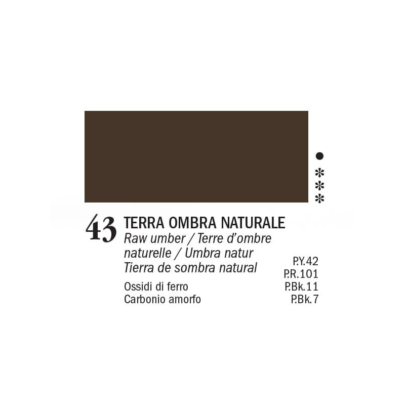 APA Color vopsea acrilică, 150 ml - 43, raw umber