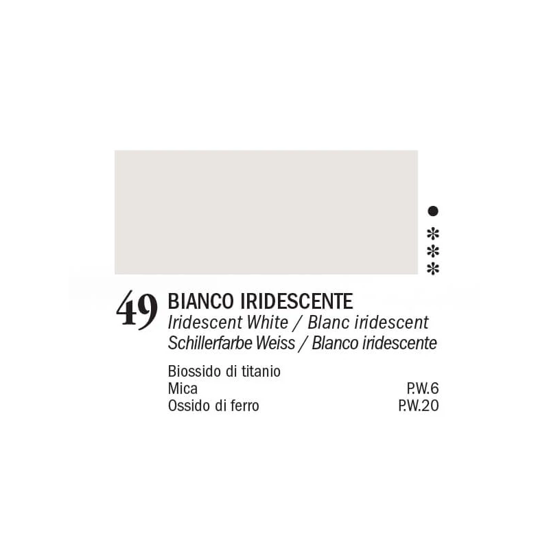 APA Color vopsea acrilică, 150 ml - 49, iridescent white