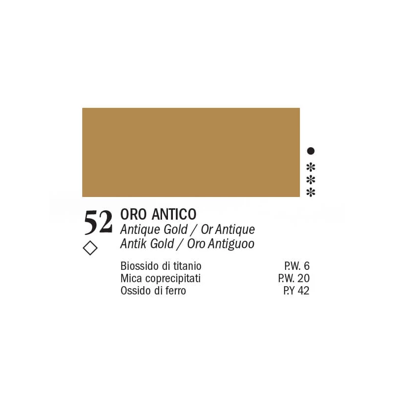APA Color vopsea acrilică, 150 ml - 52, antique gold