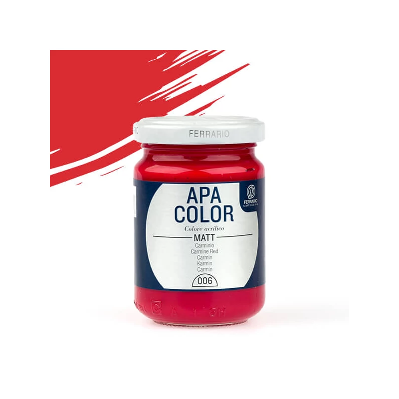 APA Color vopsea acrilică, 150 ml - 06, carmine red