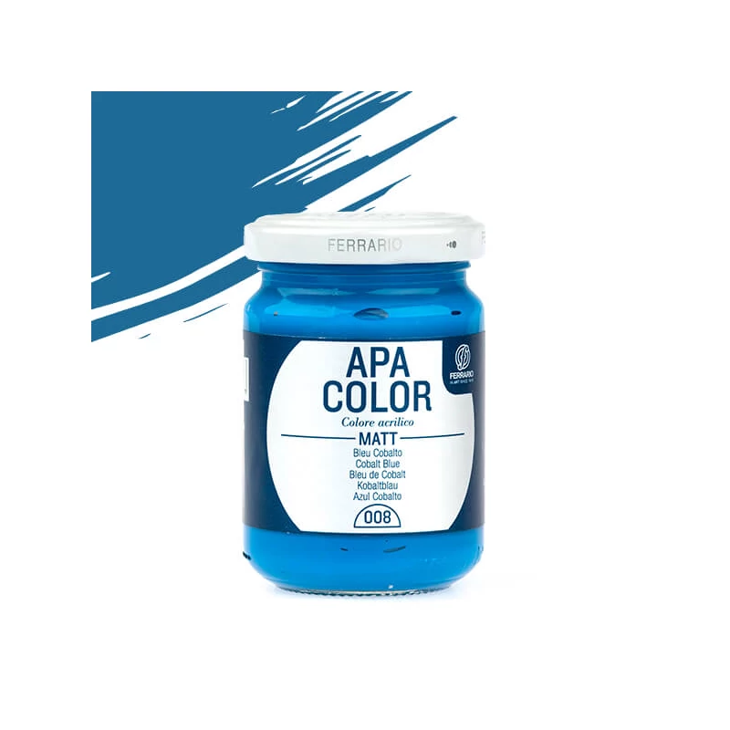 APA Color vopsea acrilică, 150 ml - 08, cobalt blue