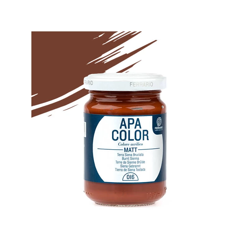 APA Color vopsea acrilică, 150 ml - 16, burnt sienna