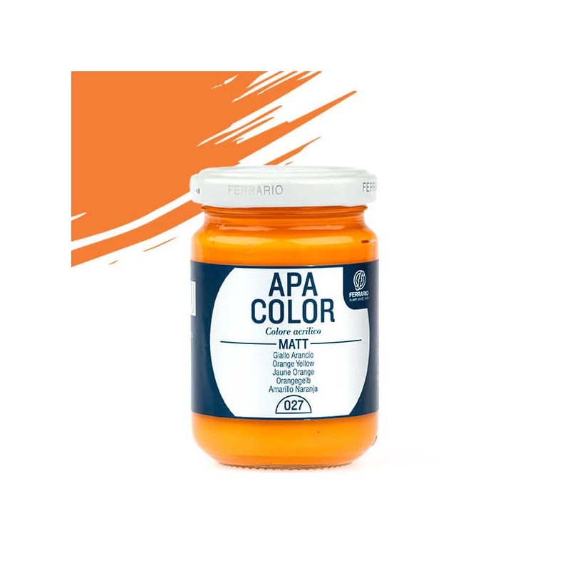 APA Color vopsea acrilică, 150 ml - 27, orange yellow