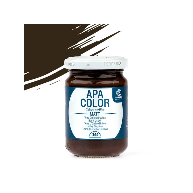 APA Color vopsea acrilică, 150 ml - 44, burnt umber