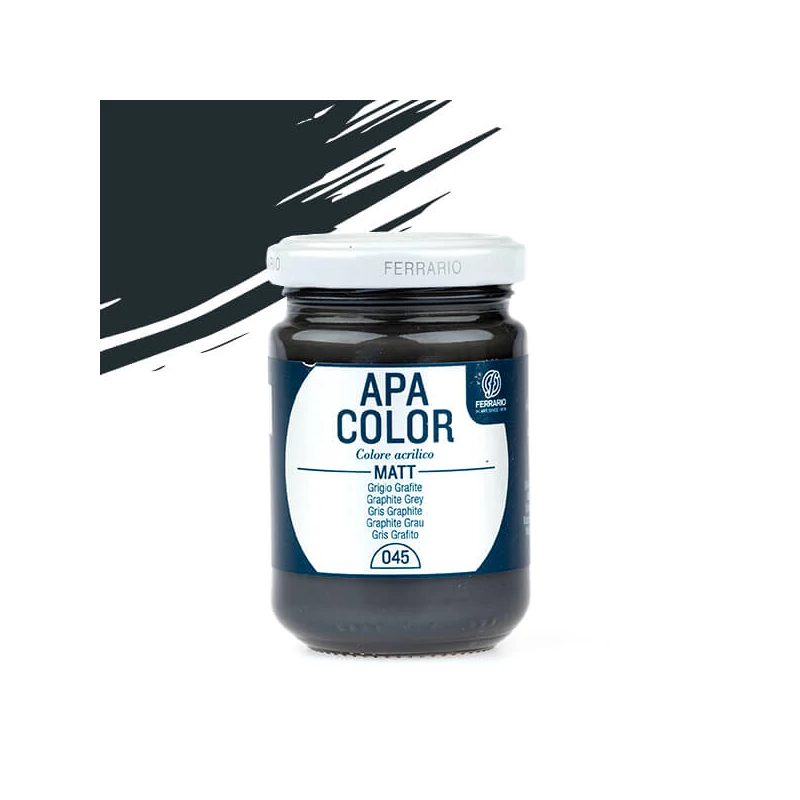 APA Color vopsea acrilică, 150 ml - 45, graphite grey
